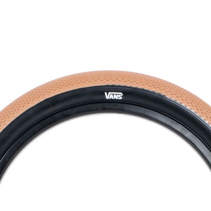 An image of Cult X Vans 29" Tyre Gum and Black Wall / 29x2.1" BMX Tyres