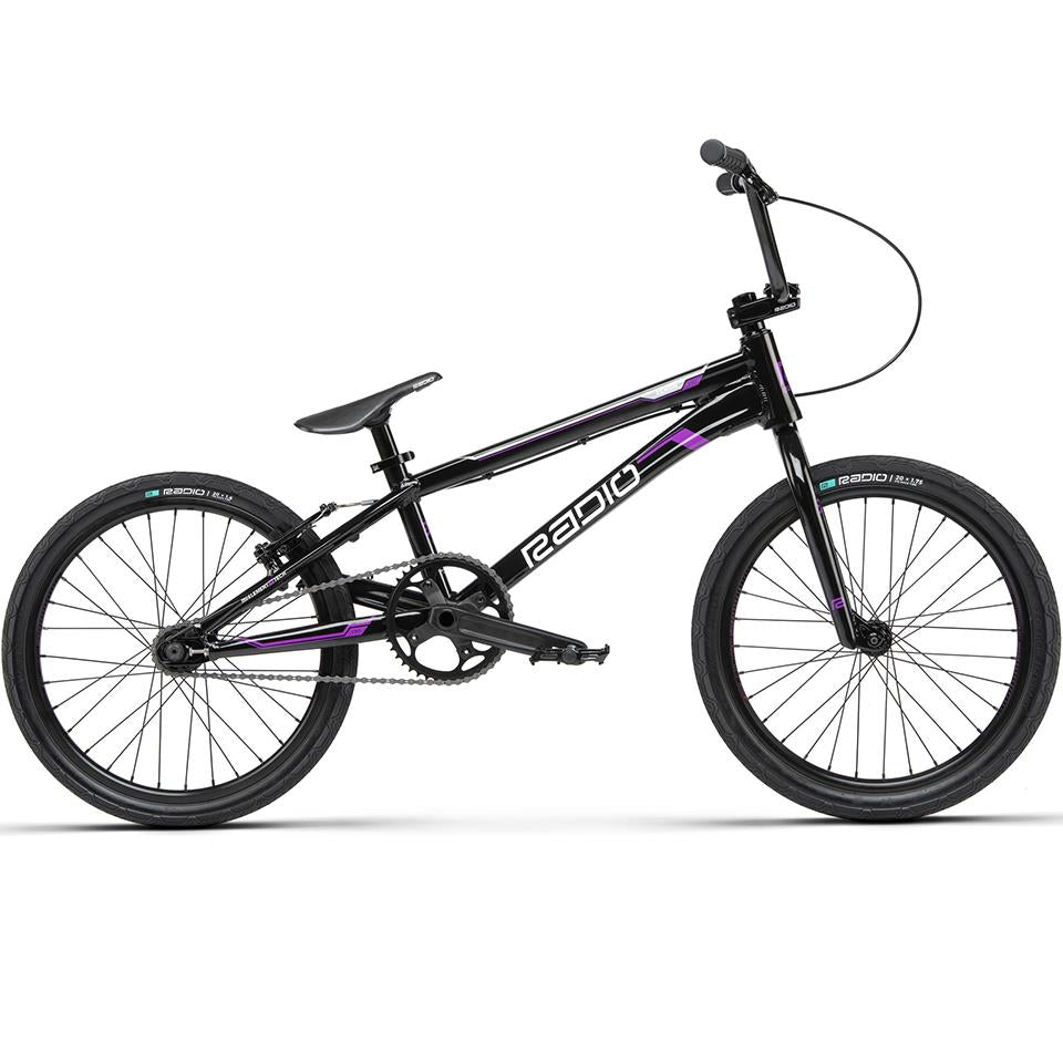 An image of Radio Race Xenon Pro BMX Race Bike Black And White / 20.75" BMX Race Bikes