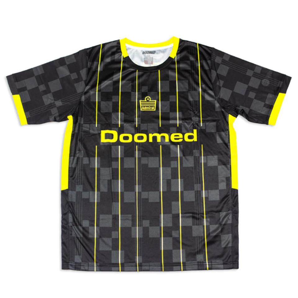 Doomed X Admiral 1919 Football Shirt Black/Yellow X Large