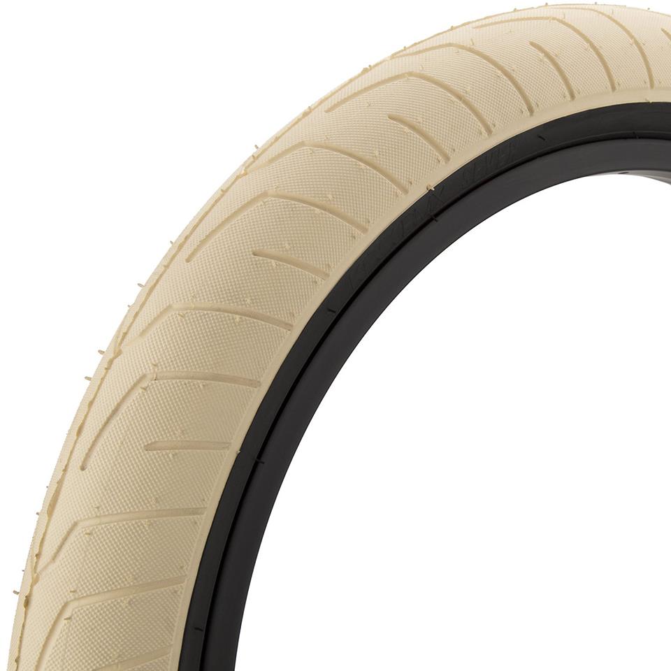 An image of Kink Sever Tyre Creme With Black Sidewall / 2.4" BMX Tyres