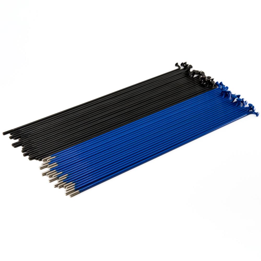 Source Stainless Spokes (40 Pack) - Black/Blue 188mm