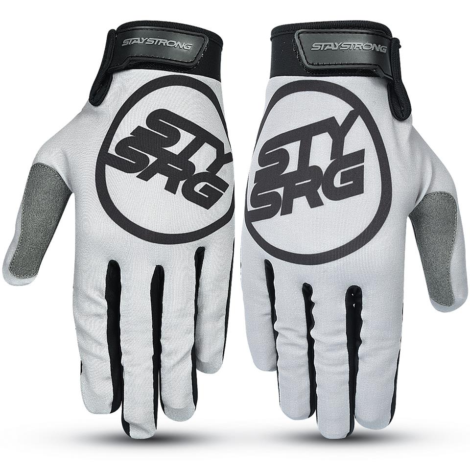 Stay Strong Staple 3 Youth Gloves - Grey Youth X Small