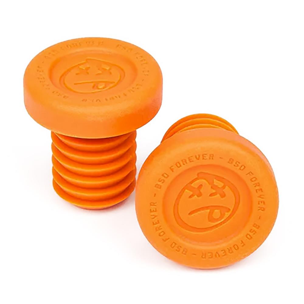 An image of BSD Forever Barends Classic Orange BMX Bar Ends