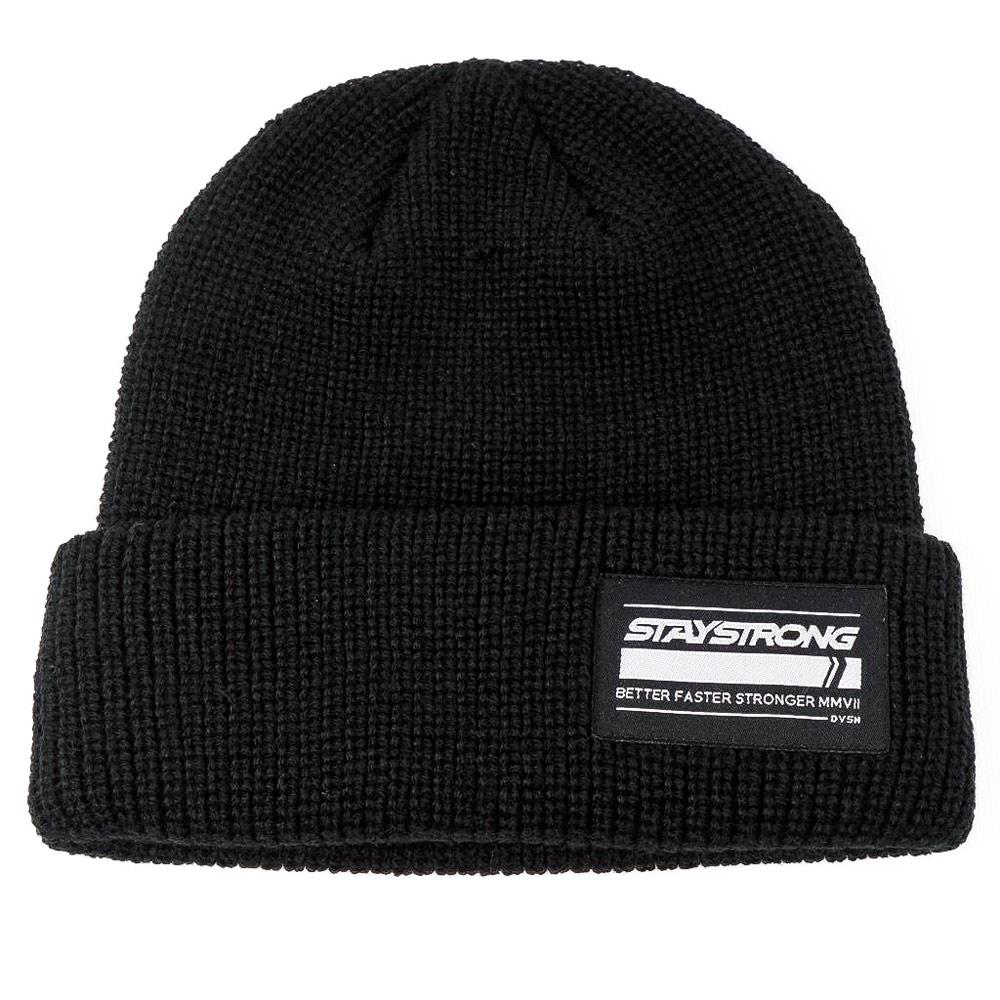 An image of Stay Strong BFS Patch Beanie - Black Caps & Beanies