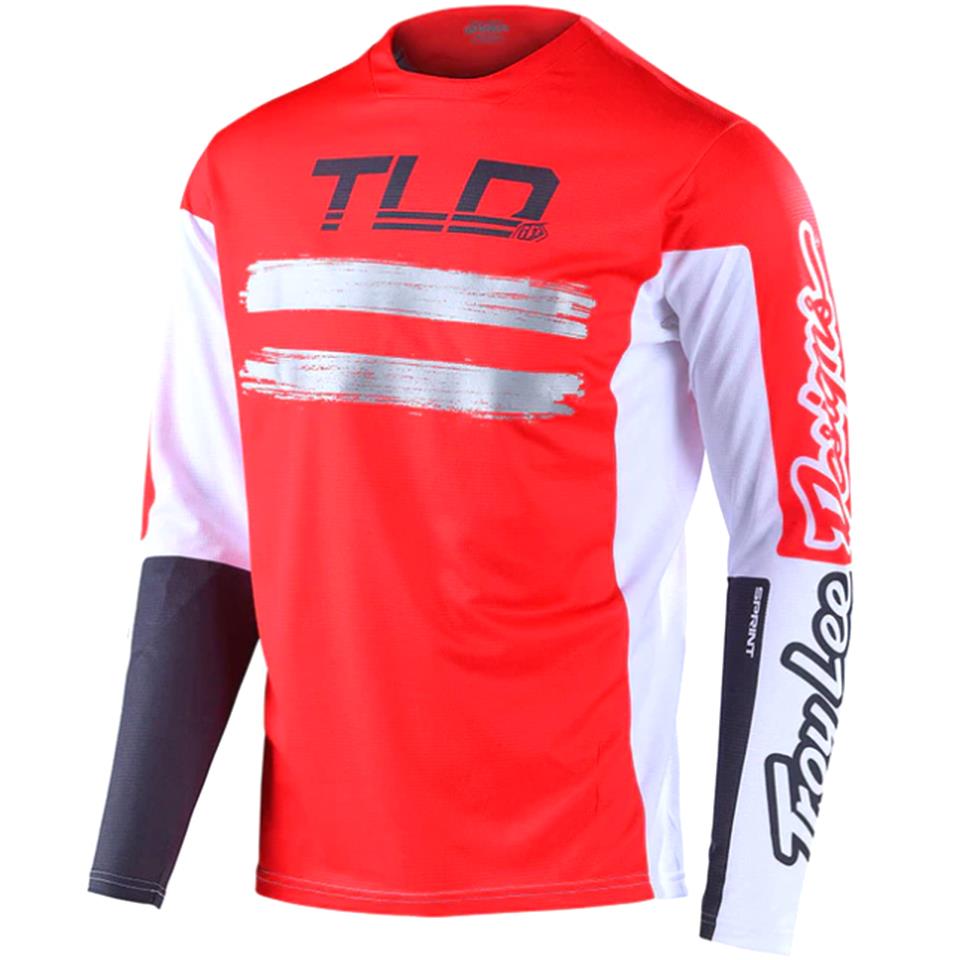 Troy Lee Designs Sprint Marker Youth Race Jersey - Red/Charcoal Youth Large