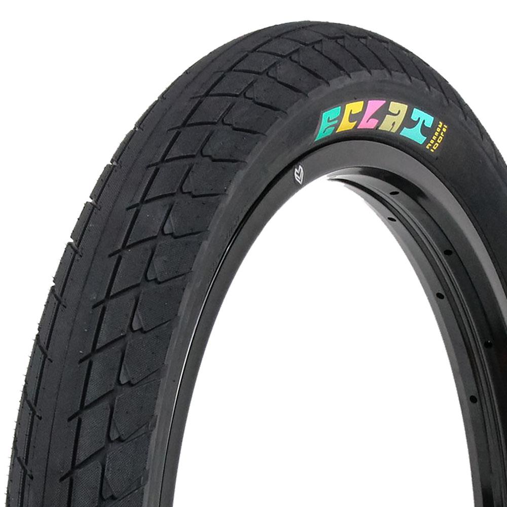 An image of Eclat Morrow Tyre Black With Gum Sidewall / 2.4" BMX Tyres