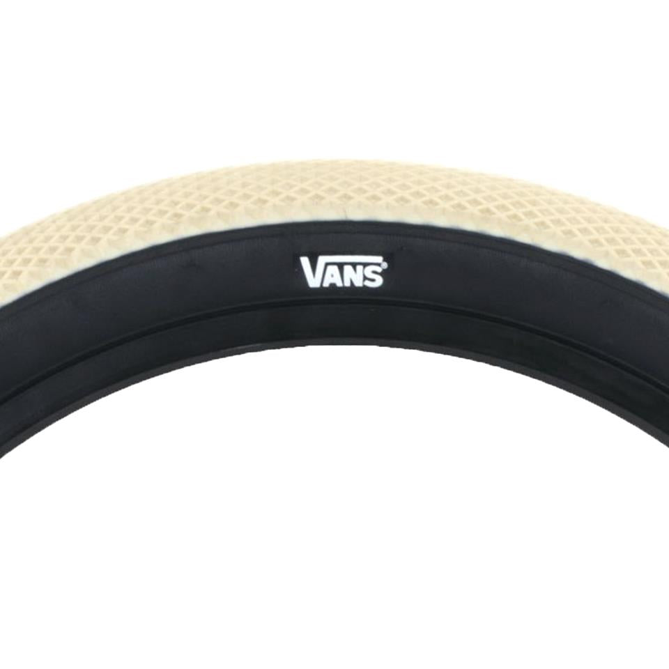 An image of Cult X Vans 29" Tyre Cream With Black Sidewall / 29x2.1" BMX Tyres