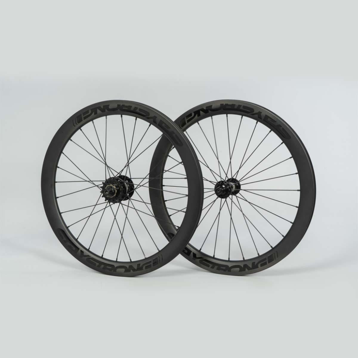 An image of Stay Strong Carbon 20" Disc 1.75" Wheelset Stock Rear Wheels