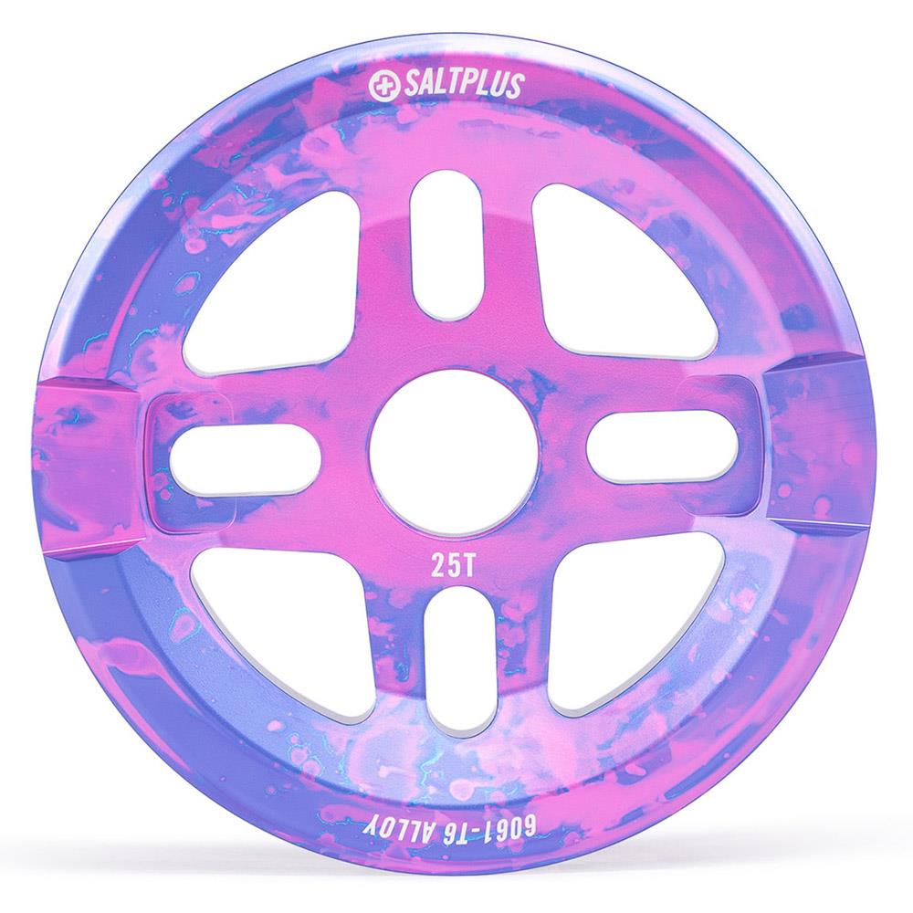 An image of Saltplus Orion Guard Sprocket Nebula Purple / 25T BMX Sprockets