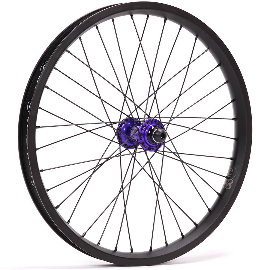 Profile Elite / Cinema 888 Front Custom Wheel Purple Hub with Black Rim