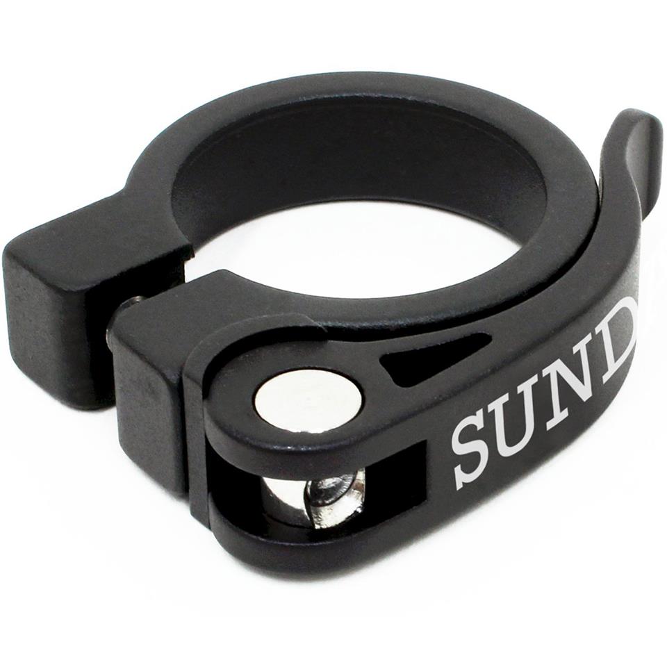 An image of Sunday Quick Release Seat Clamp Black / 27.2mm BMX Seat Clamps