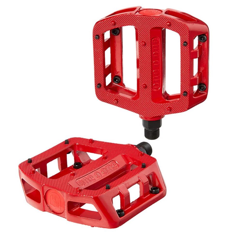 An image of S&M 101 Pedals Red BMX Pedals