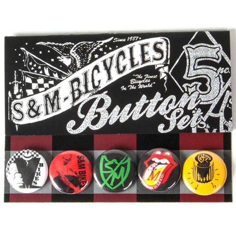 An image of S&M Button Pack Black Accessories