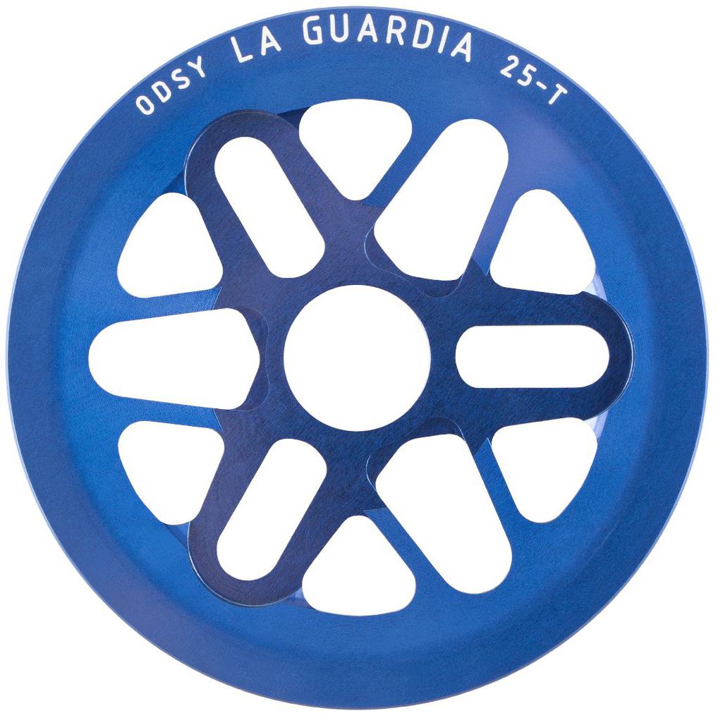 An image of Odyssey La Guardia Sprocket Anodised Blue / 25T BMX Sprockets