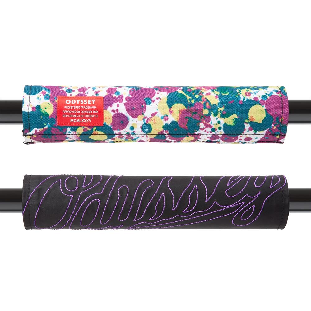 Odyssey Reversible Bar Pad - Big Stitch Purple With Splatter