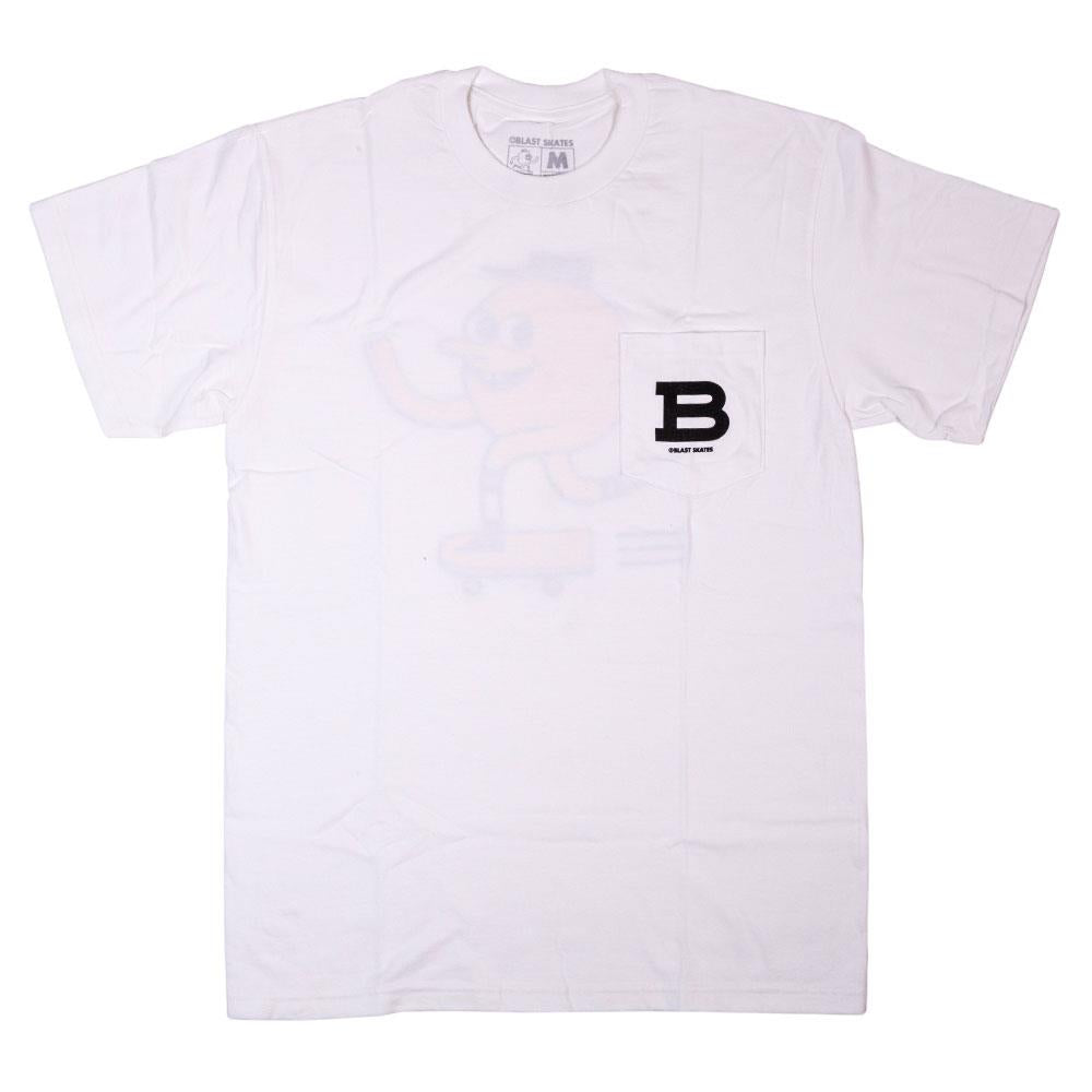 Blast Pocket Classic Mascot T-Shirt - White Large