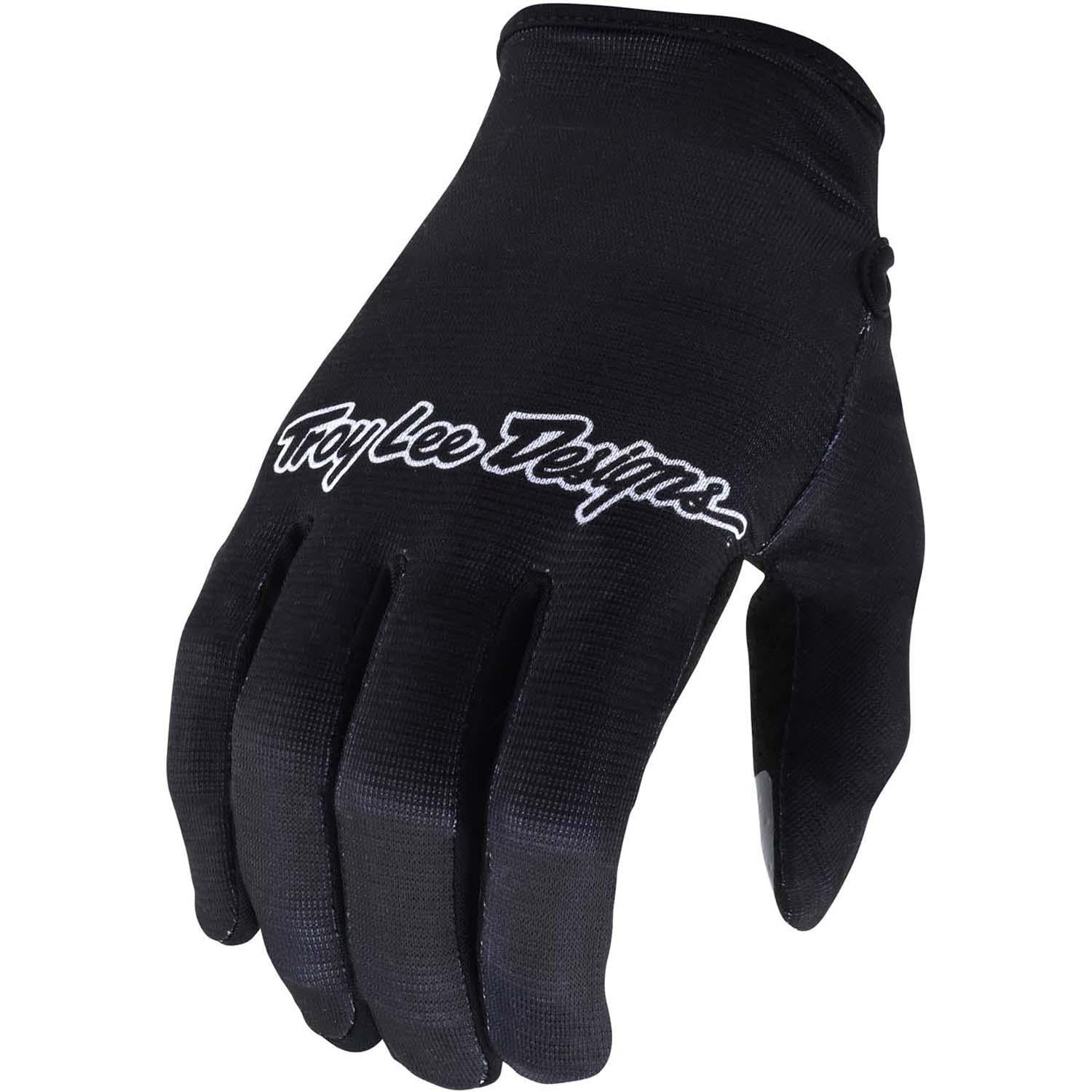 Troy Lee Flowline Race Gloves - Solid Black XX Large