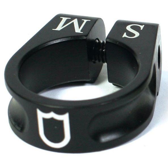 An image of S&M XLT 30mm Race Seat Clamp Black BMX Seat Clamps