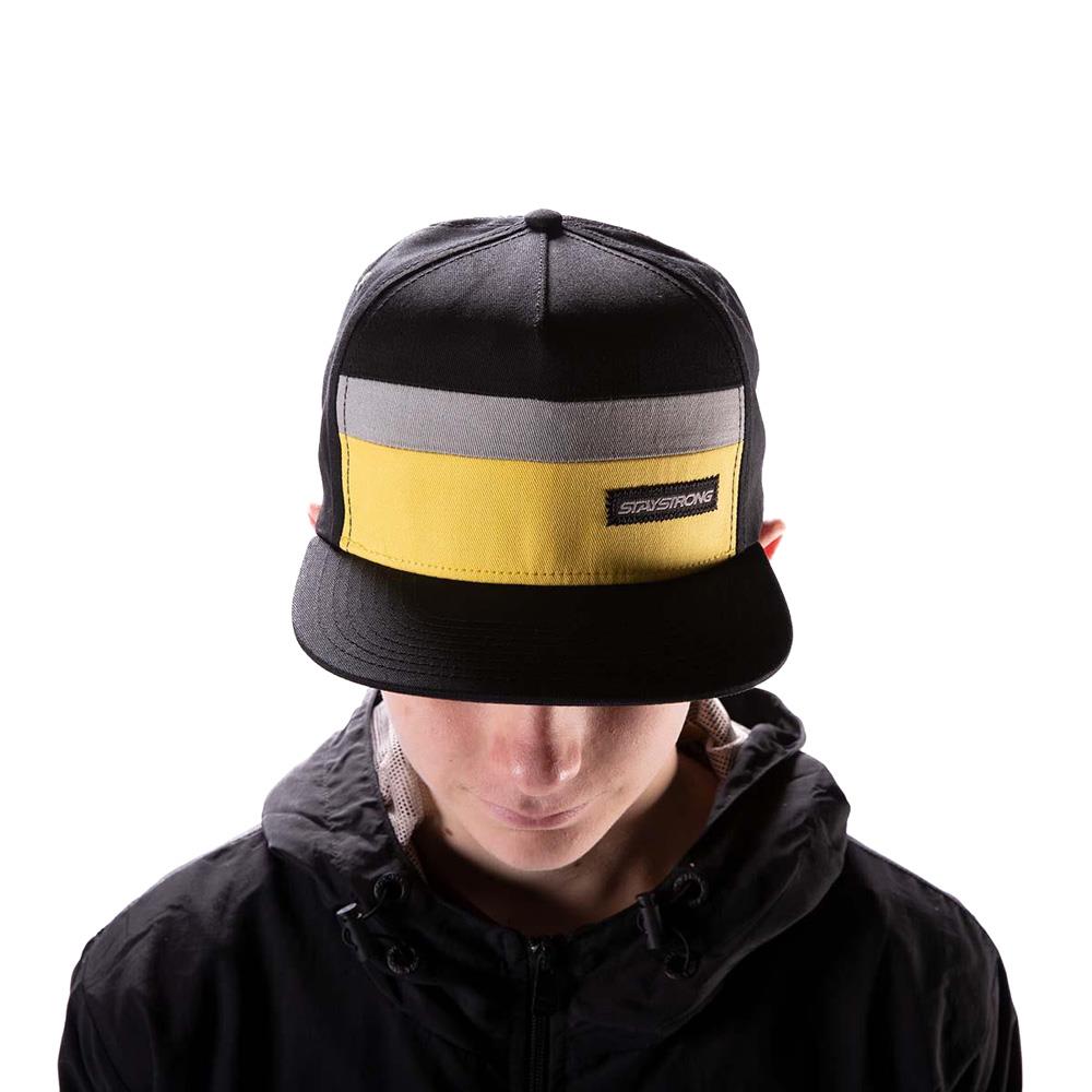 Stay Strong Block Snapback - Black/Yellow