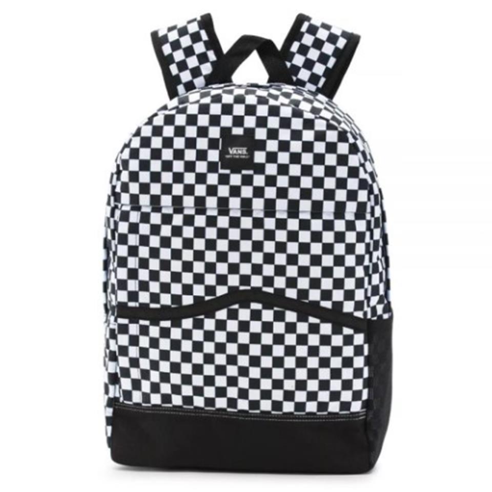 Photos - Backpack Vans Construct Skool  - Black/White Checkerboard SG23589 