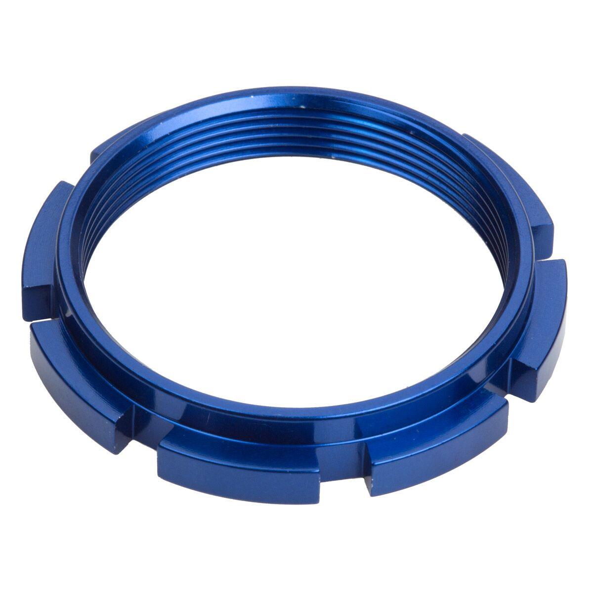 An image of Box One Race Hub Lock Ring Blue BMX Hub Spares