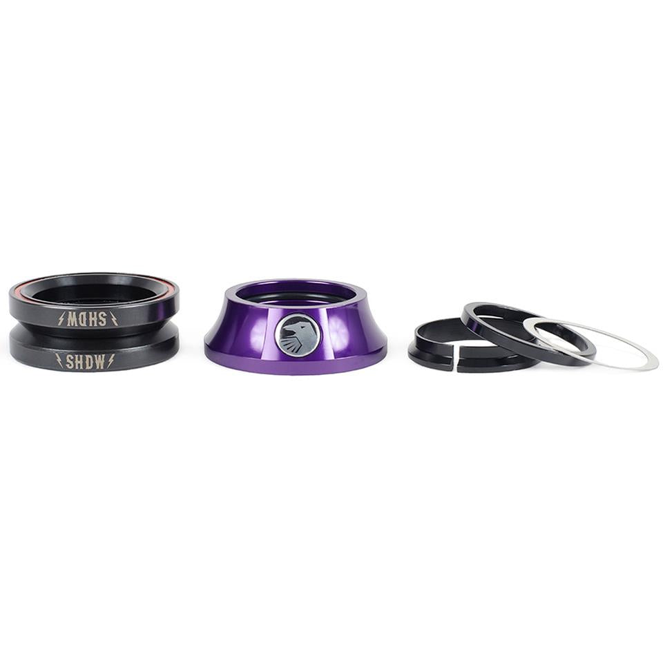 An image of Shadow Stacked Headset Skelator Purple BMX Headsets
