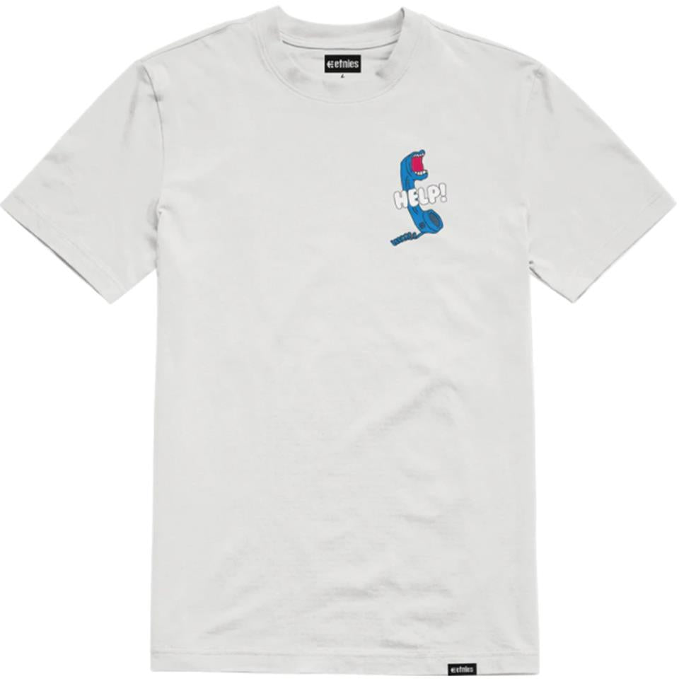 An image of Etnies Help T-Shirt - White Medium T-shirts