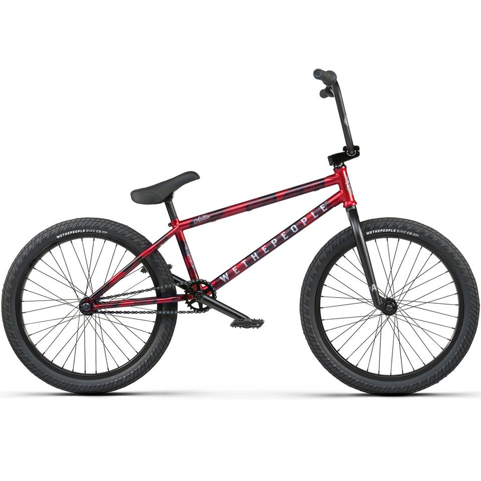 An image of Wethepeople Audio 22" 2023 BMX Bike Matt Aqua Red BMX Bikes