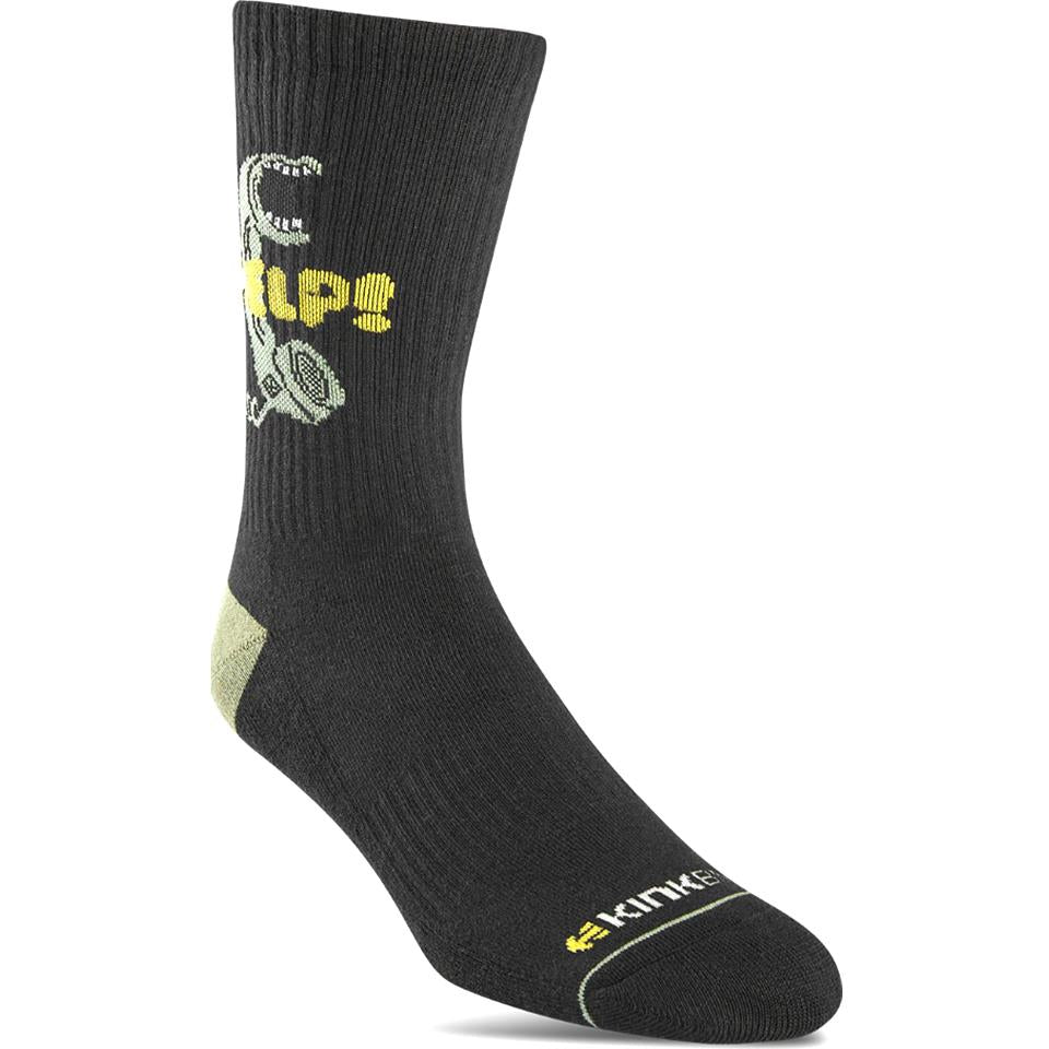 An image of Etnies Kink Crew Sock - Black Socks