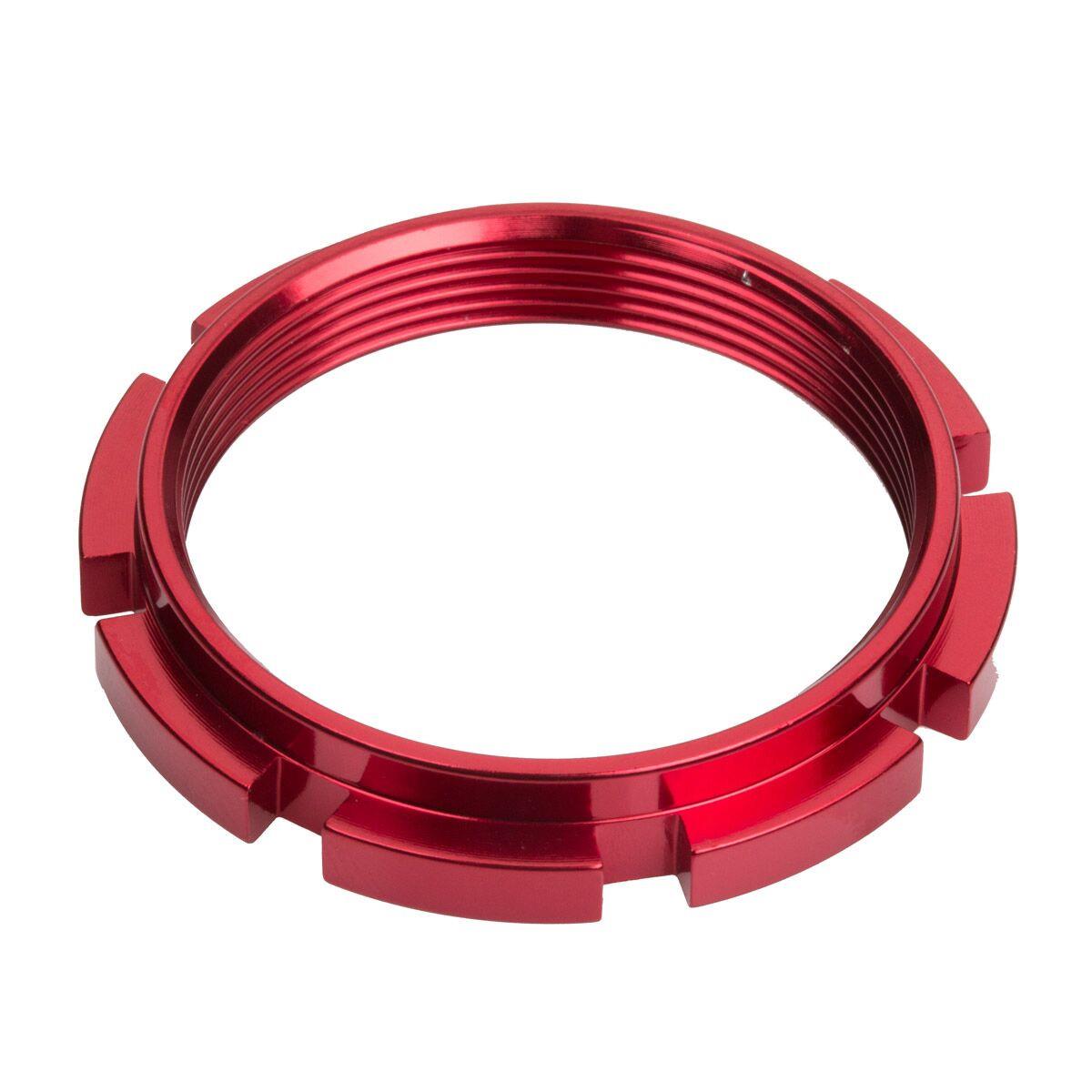 An image of Box One Race Hub Lock Ring Red BMX Hub Spares