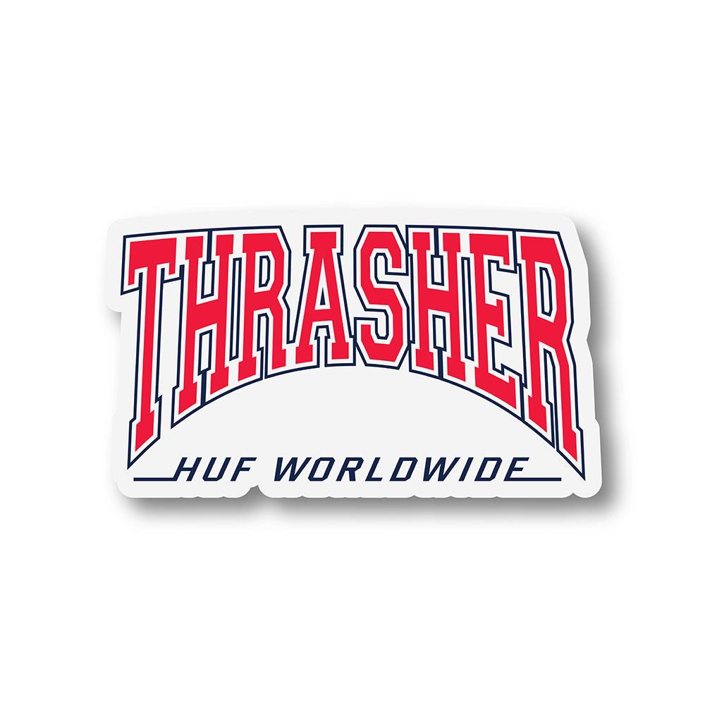 HUF X Thrasher High Point Sticker - Red