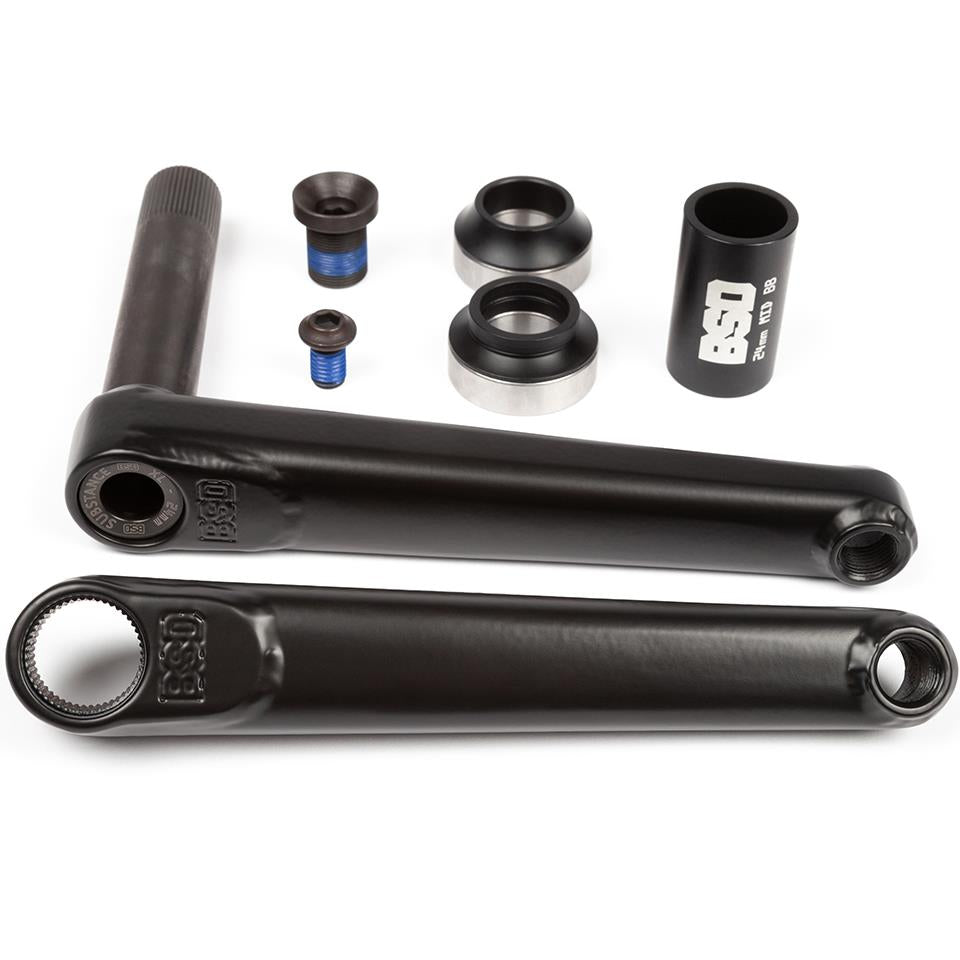 BSD Substance XL V2 Cranks Flat Black / 175mm