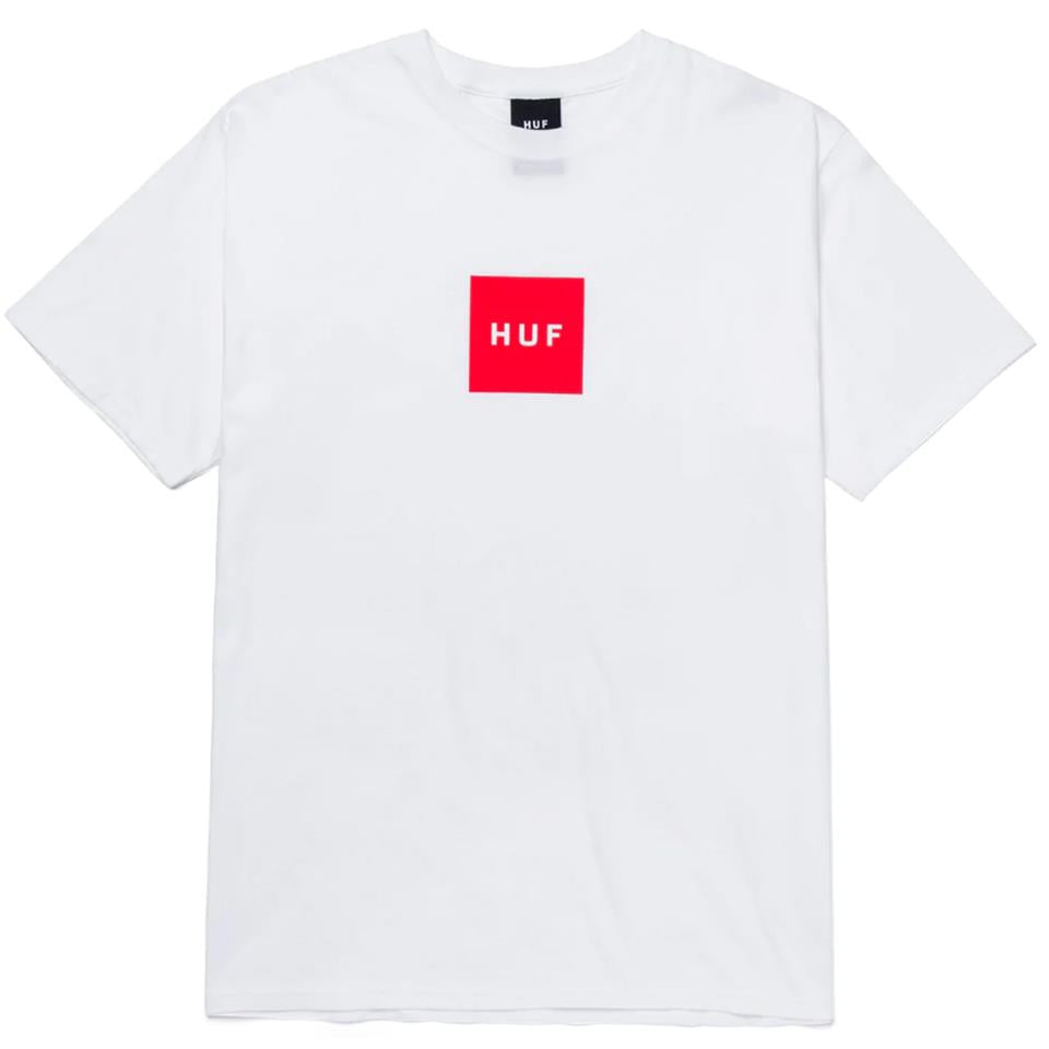 Huf Essentials Box Logo T-Shirt - White Small