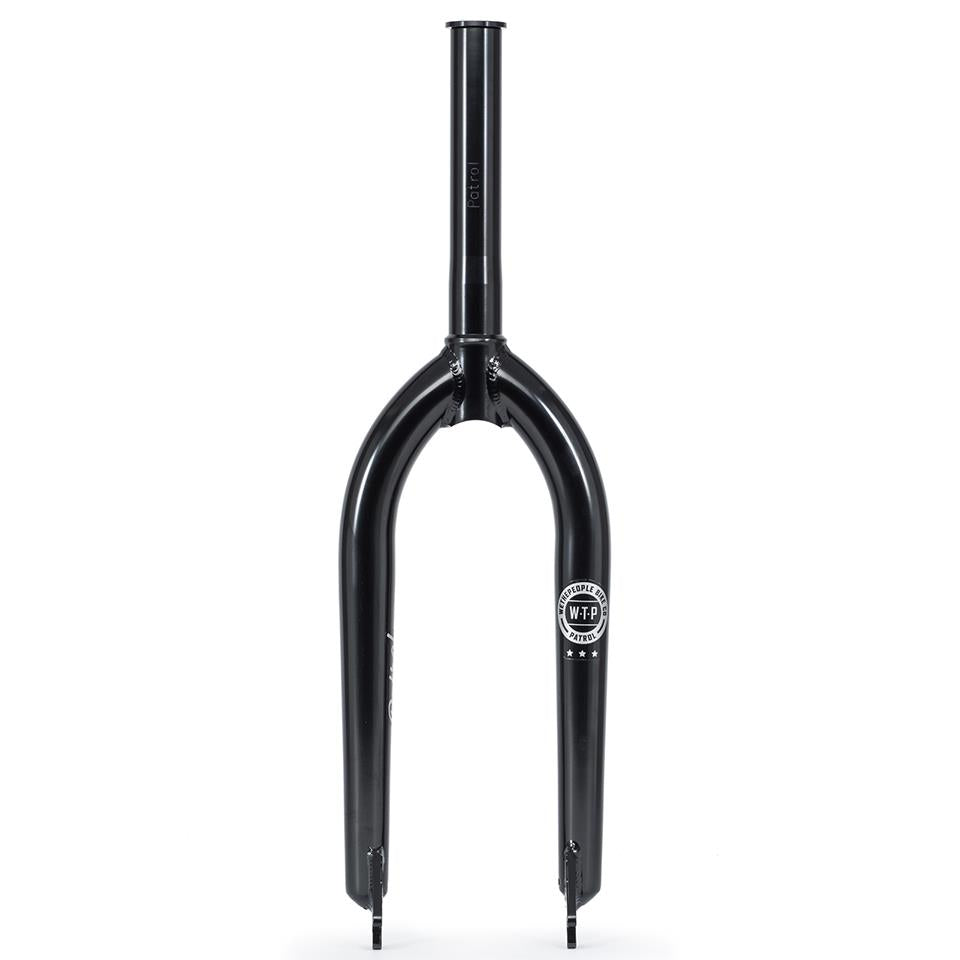 An image of Wethepeople Patrol Fork Glossy Black BMX Forks