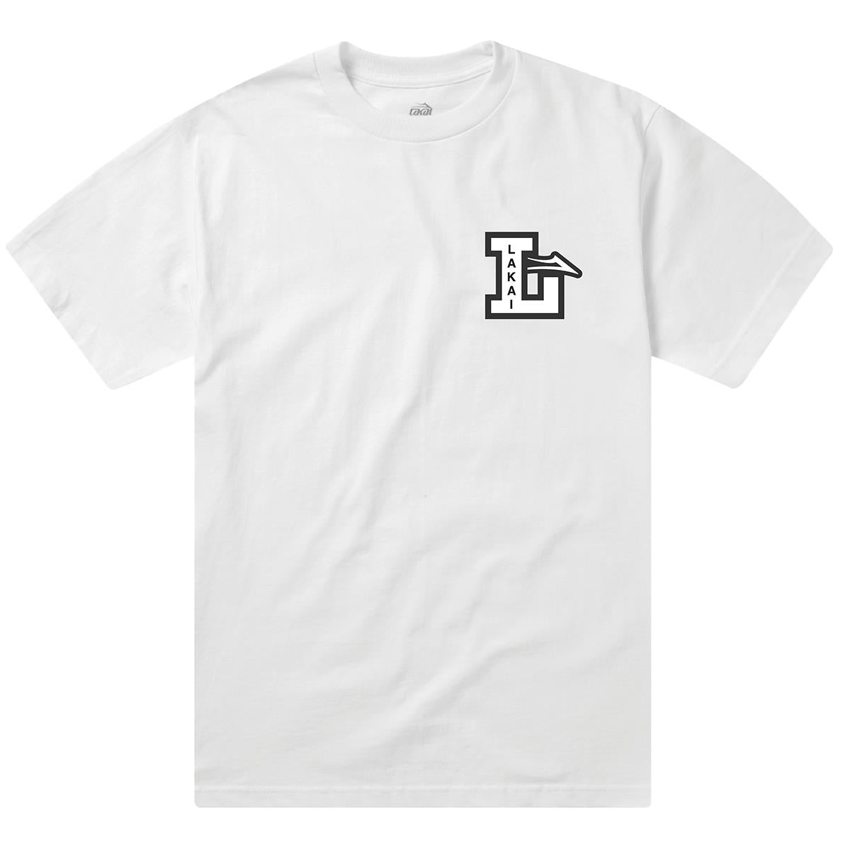 Lakai Letterman T-Shirt - White Small