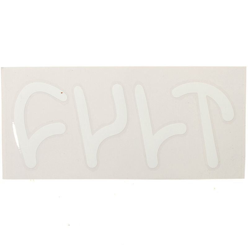 An image of Cult Die Cut Sticker White Sticker Packs