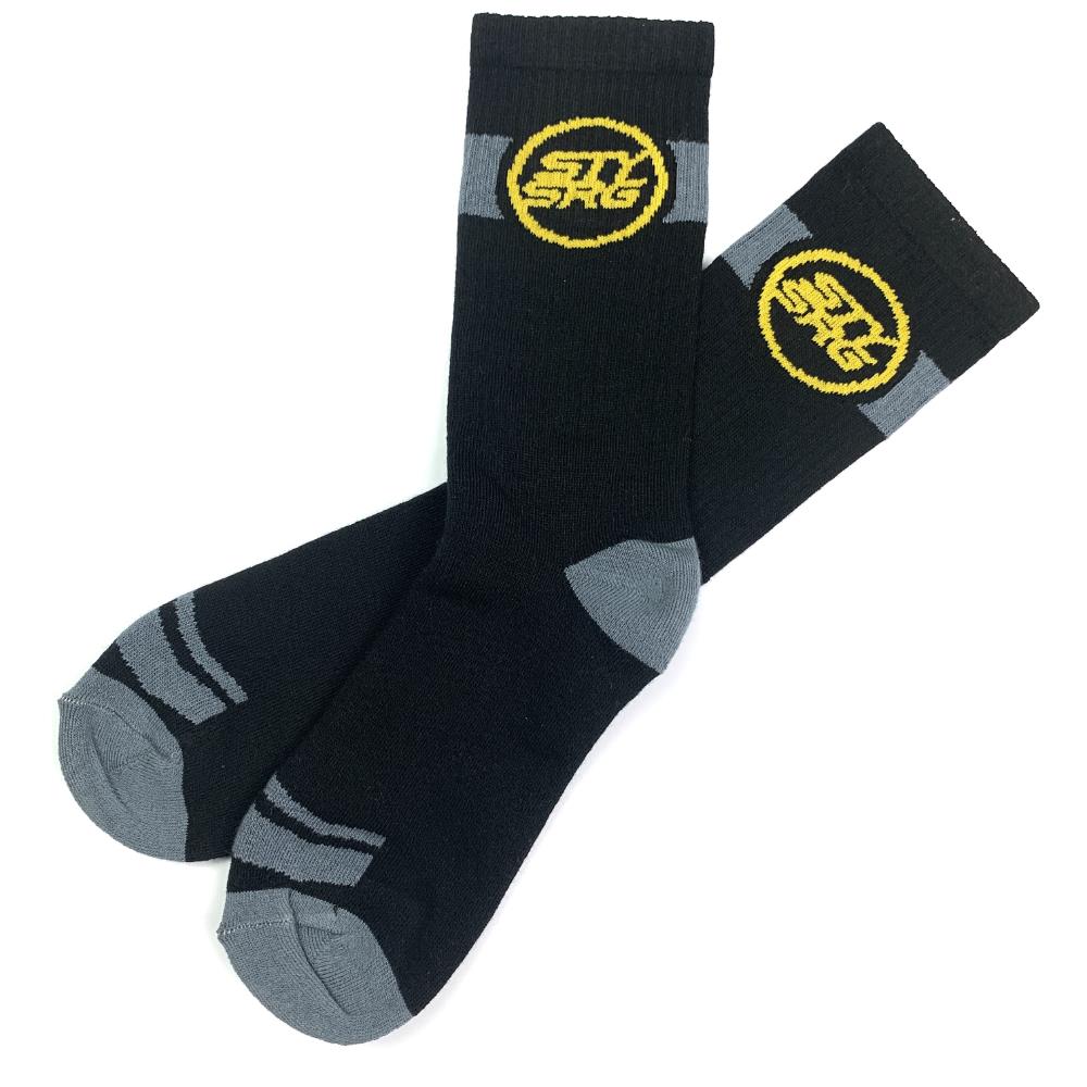 An image of Stay Strong Icon Socks - Black Large/X Large Socks