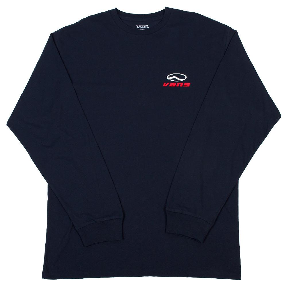 An image of Vans Chromatic Long Sleeve T-Shirt - Navy Large T-shirts