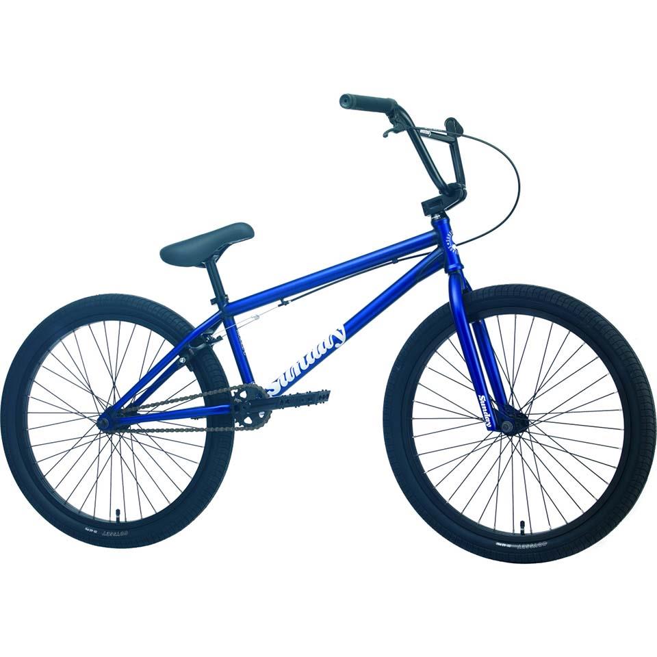 Sunday Model C 24" BMX Bike 2022 Matte Translucent Blue