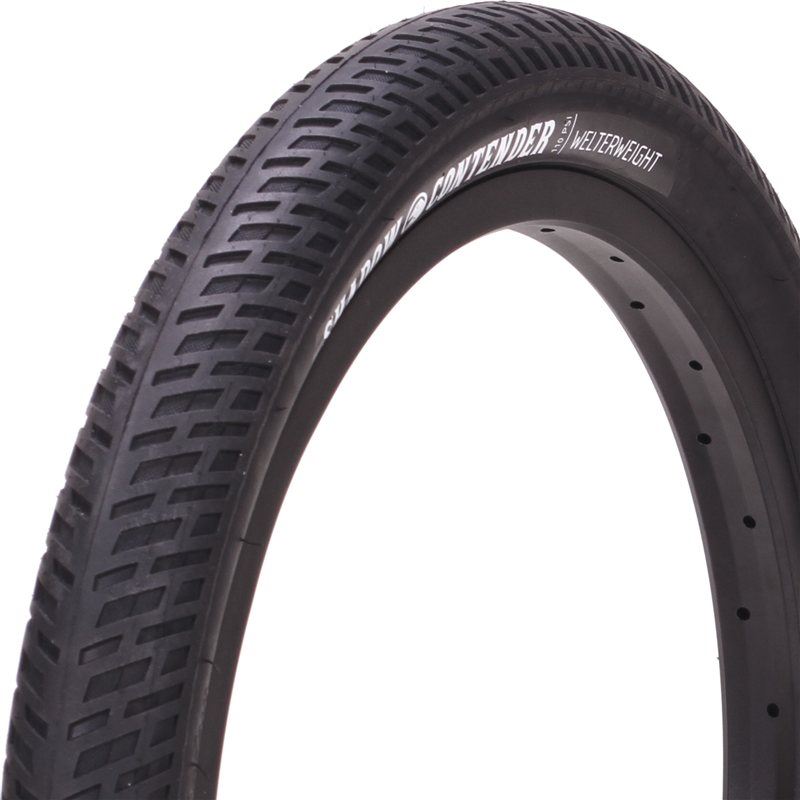 An image of Shadow Contender Welterweight Tyre Black / 2.35" BMX Tyres