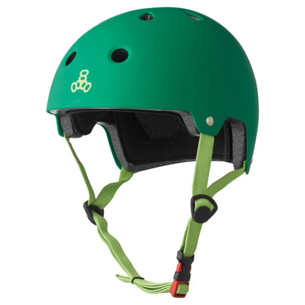 An image of Triple8 Helmet - Dual Cert w/EPS - Kel Green Large/X Large Helmets