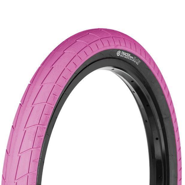 An image of Salt Tracer 18 Tyre Pink / 18x2.2" BMX Tyres