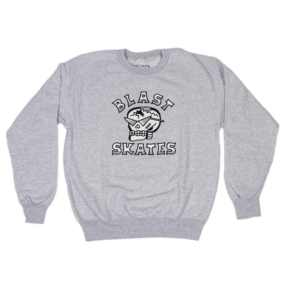 Blast Pau Mascot Crew Sweat - Grey Small