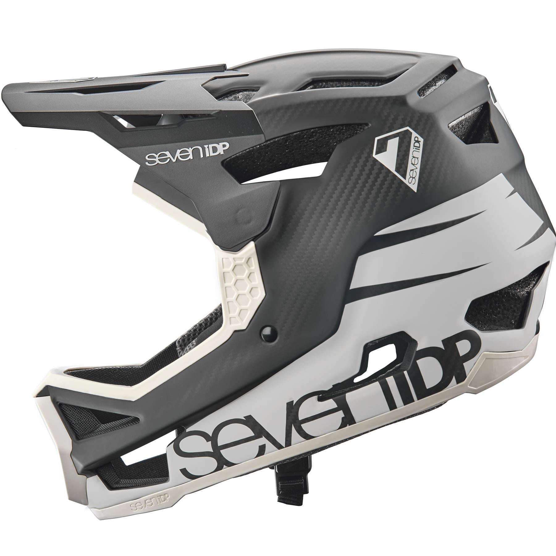 Seven iDP Project 23 Carbon Race Helmet - Cool Grey /Raw Carbon Medium