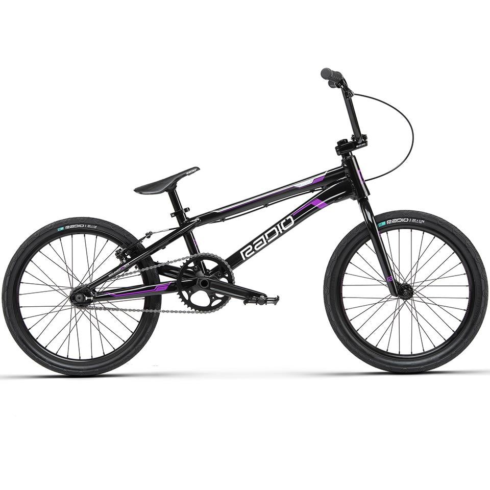 An image of Radio Race Xenon Pro XL BMX Race Bike Black And White / 21.25" BMX Race Bikes