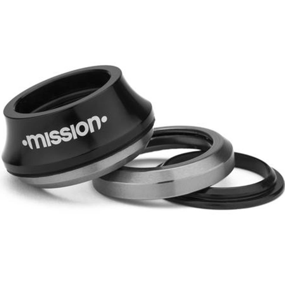 An image of Mission Turret Integrated Headset Black BMX Headsets