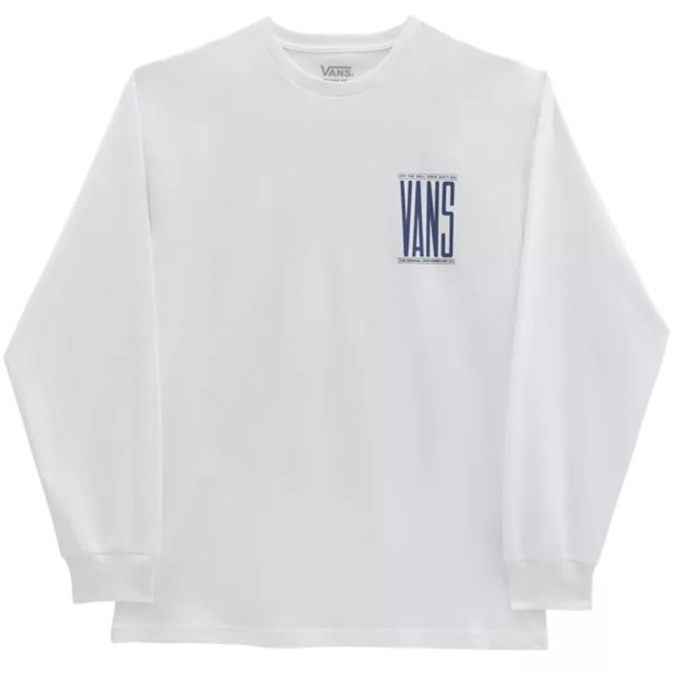 Vans Type Stretch Long Sleeve T-Shirt - White Small