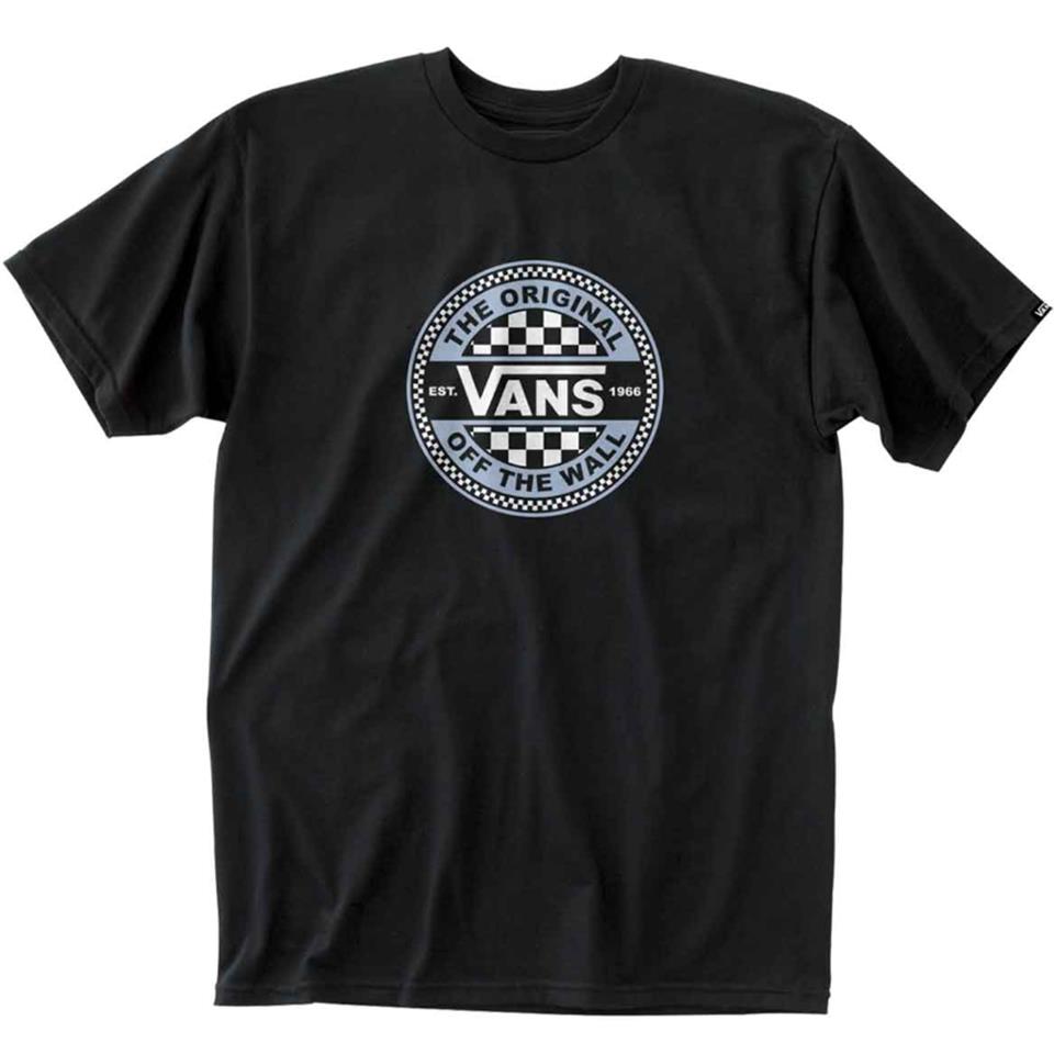 Vans Circle Checker T-Shirt - Black Small