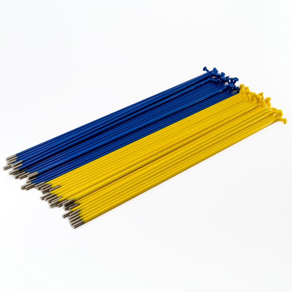 Source Spokes (Pattern 50 50) - Blue/Yellow 184mm