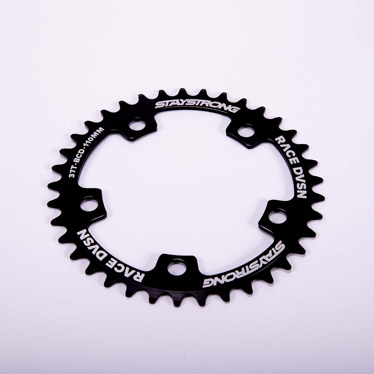 Stay Strong 7075 Alloy 5 Bolt Race Chainring Black / 40T